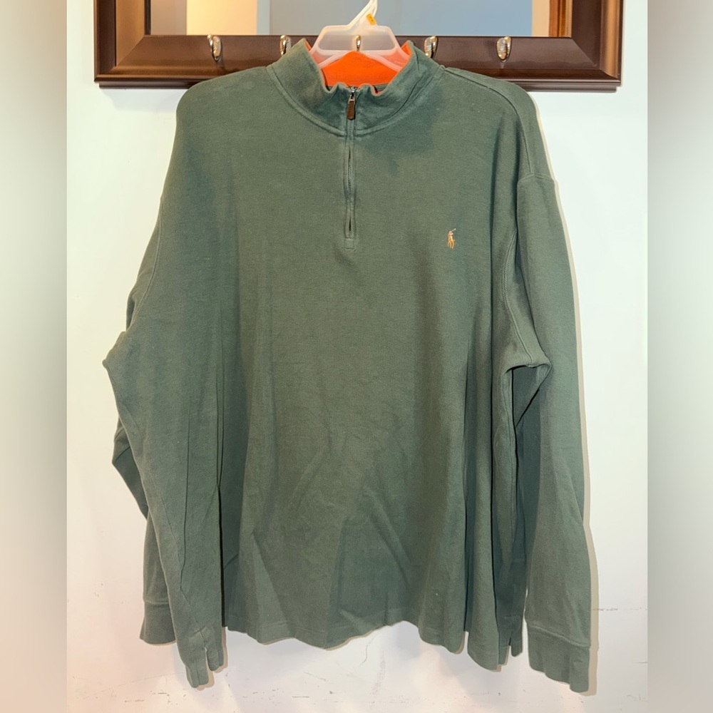 Ralph Lauren Estate-Rib
Quarter-Zip Pullover Size 3XB